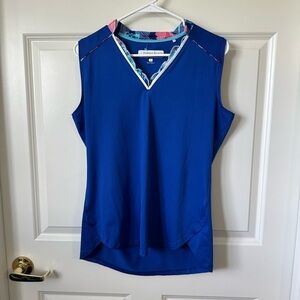 Pebble Beach Dry Luxe Performance Women's Golf Tank Top Size L Sun Protection
